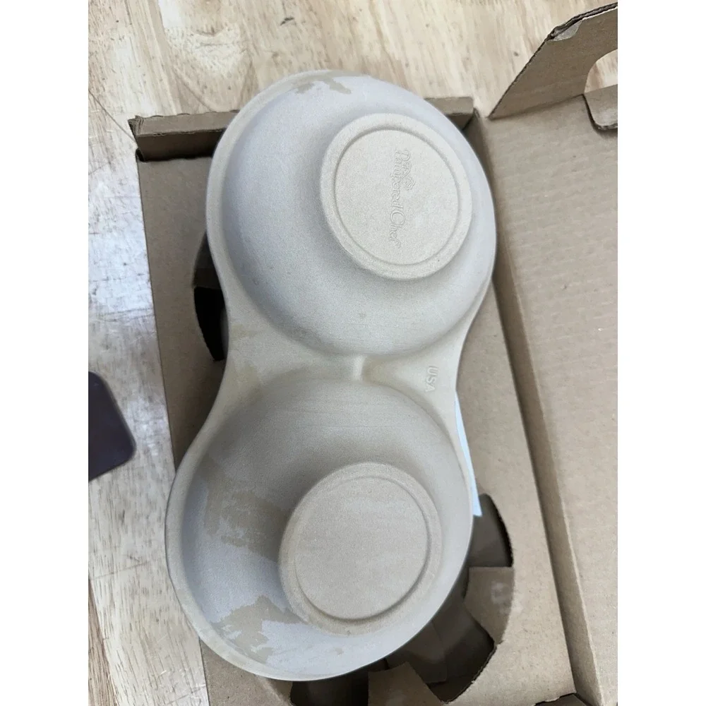 Pampered Chef Microwave Double Egg Cooker Stoneware #1372 Made In USA